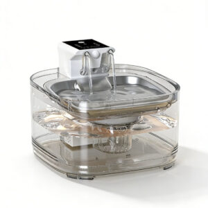 Wireless 3.2L Stainless Steel Cat Water Fountain – 5000mAh, 4‑Stage Filter